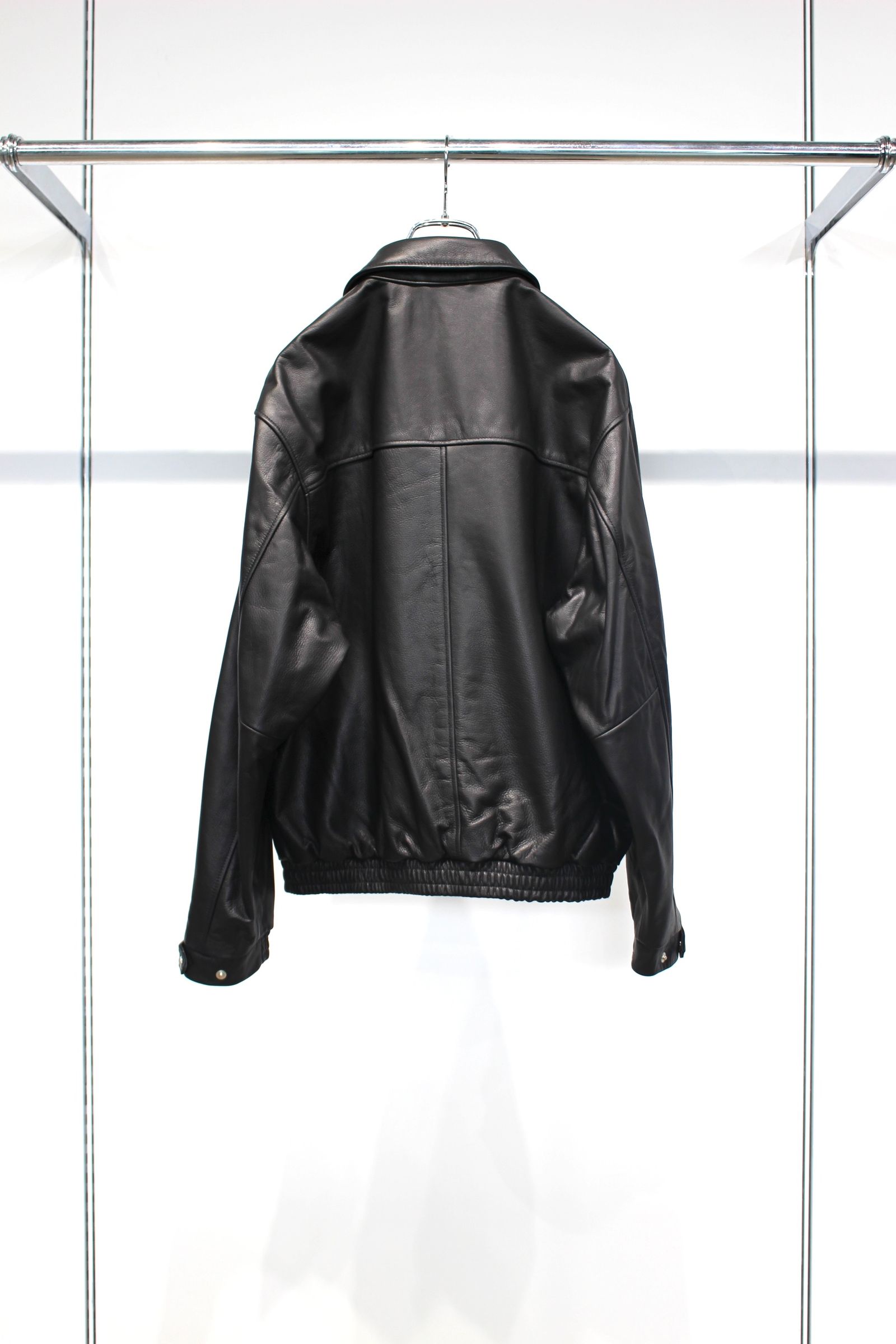LEATHER BLOUSON | BLACK | レザーブルゾン