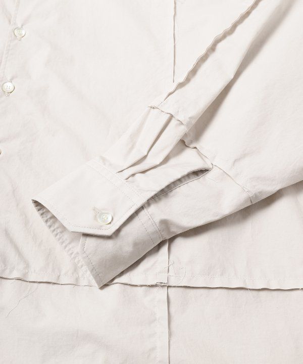 CUTTING OVER SHIRT/シャツ/エクリュベージュ