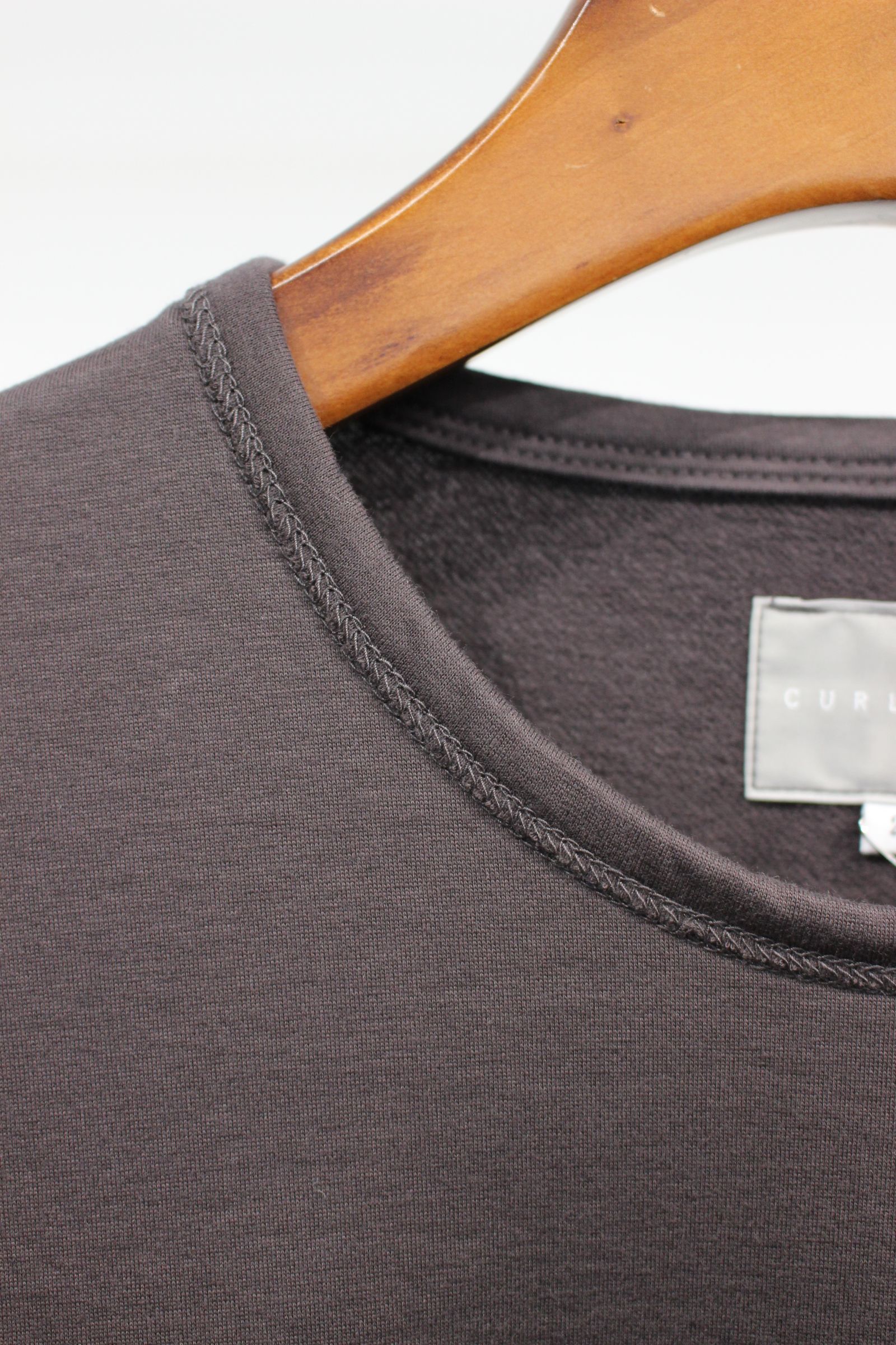 [ラスト1点] COMPACT FRENCH TERRY Q/S TEE | CHARCOAL | カットソー