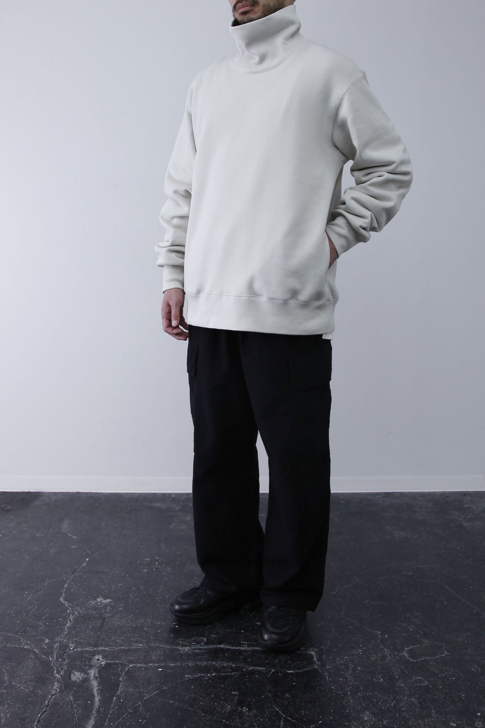 MELLOW MOC SWEAT/モックネックスウェット