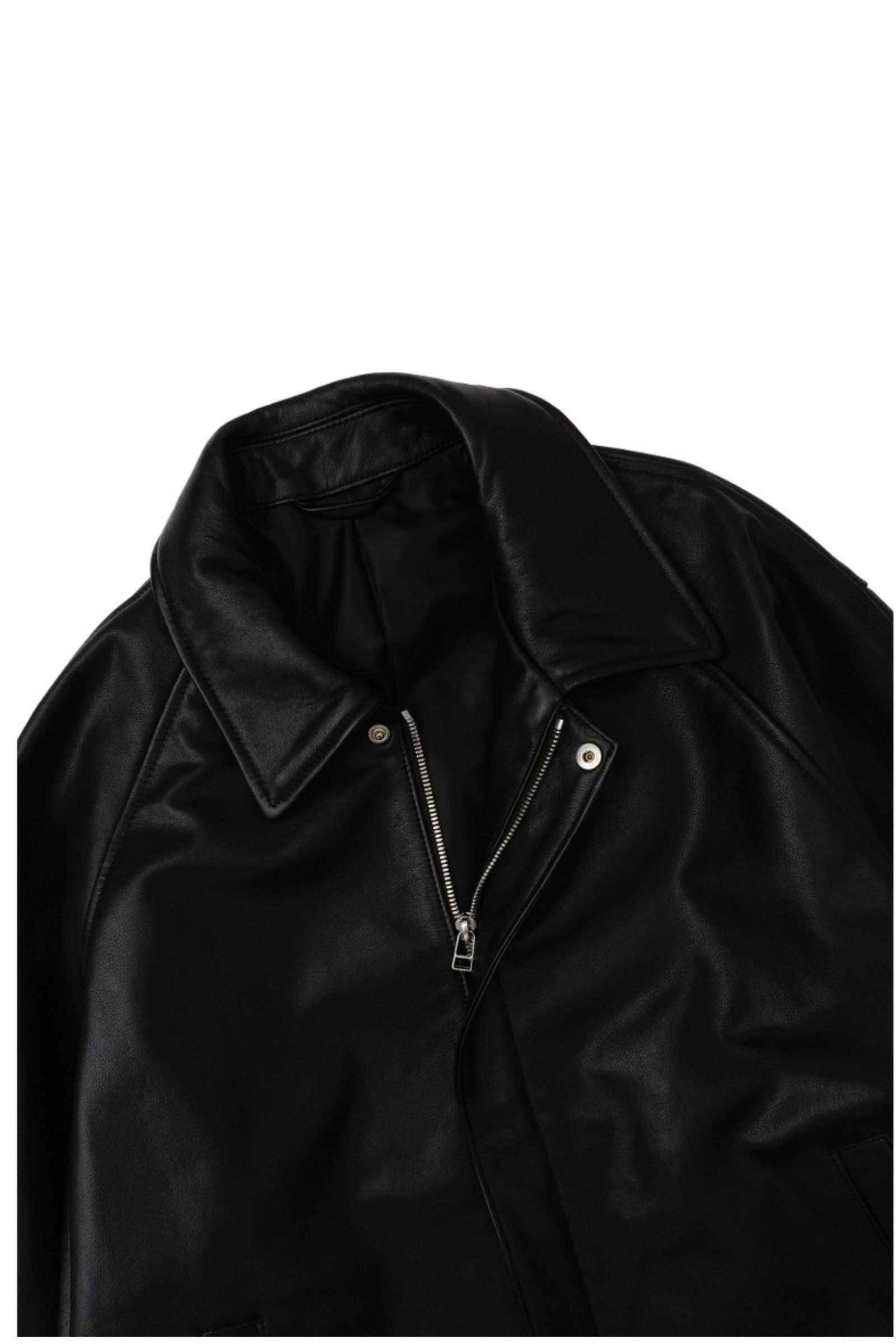 LEATHER BLOUSON | BLACK | レザーブルゾン
