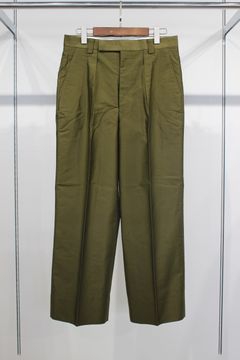 LOOSELY TWIST MOLESKIN 1-TUCK BAGGY SLACKE/スラックス