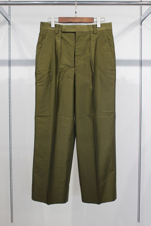 LOOSELY TWIST MOLESKIN 1-TUCK BAGGY SLACKE/スラックス