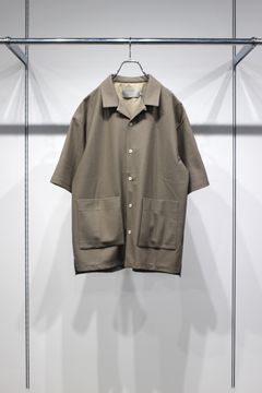BIRD'S EYE JERSEY OPEN-COLLAR SHIRT | BEIGE | シャツ