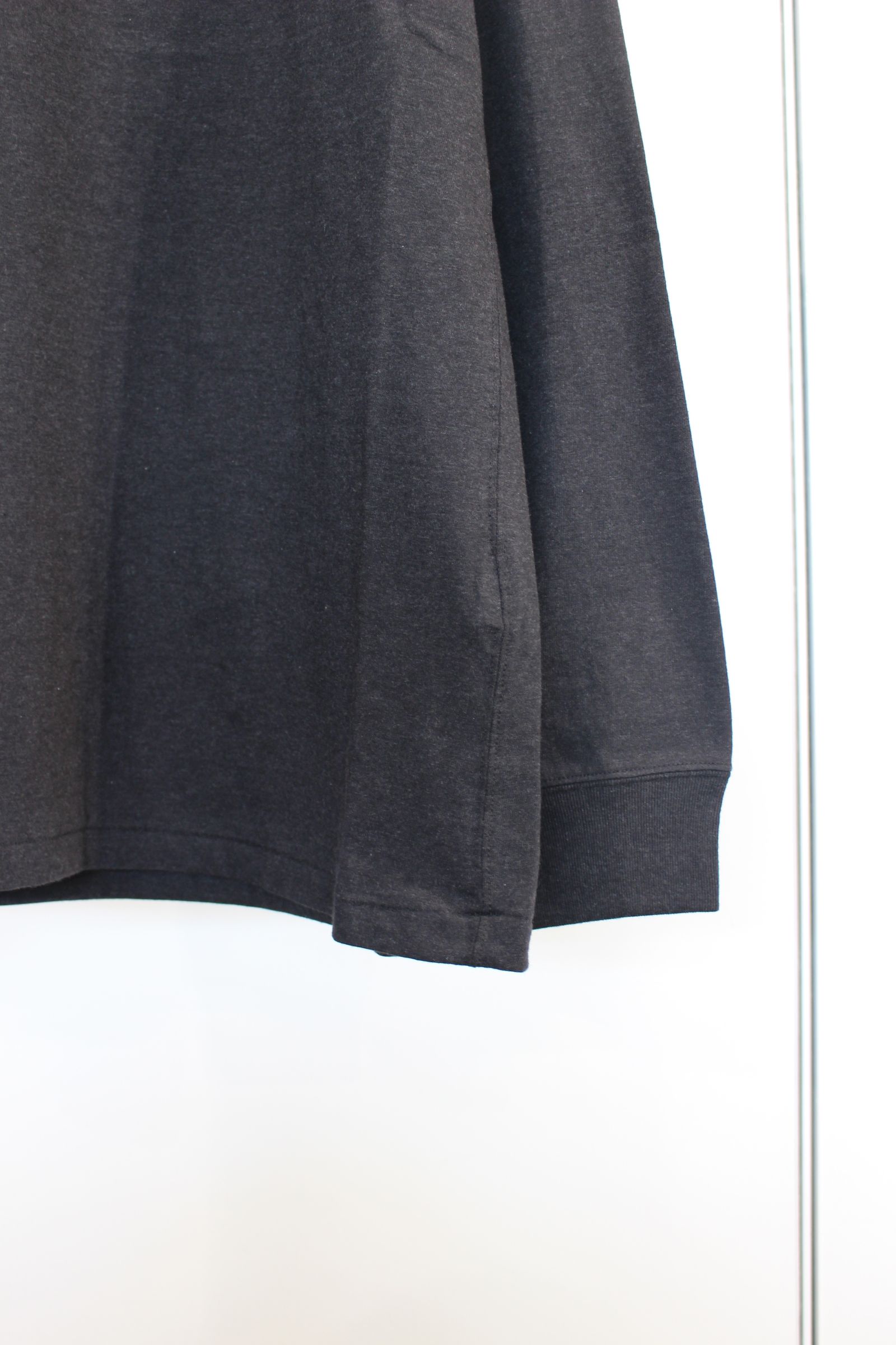 UNEVENNESS LS T-SHIRT | HEATHER BLACK | カットソー