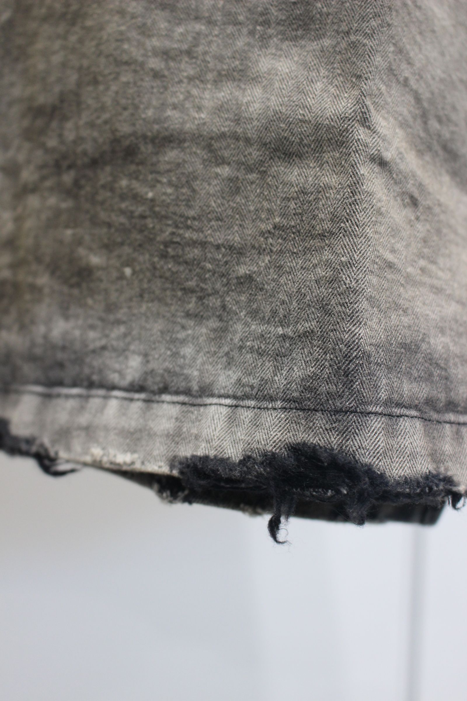 HERRINGBONE WORK SHIRT | BLACK | ワークシャツ