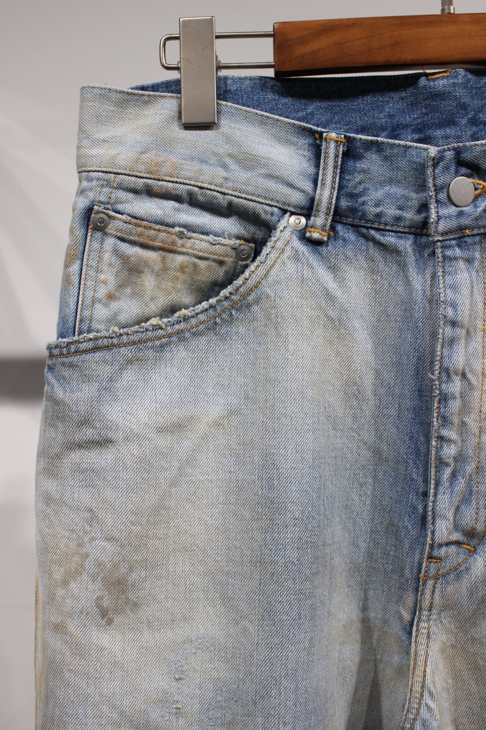 SELVEDGE DENIM STRAIGHT 5P PANTS/ INDIGO