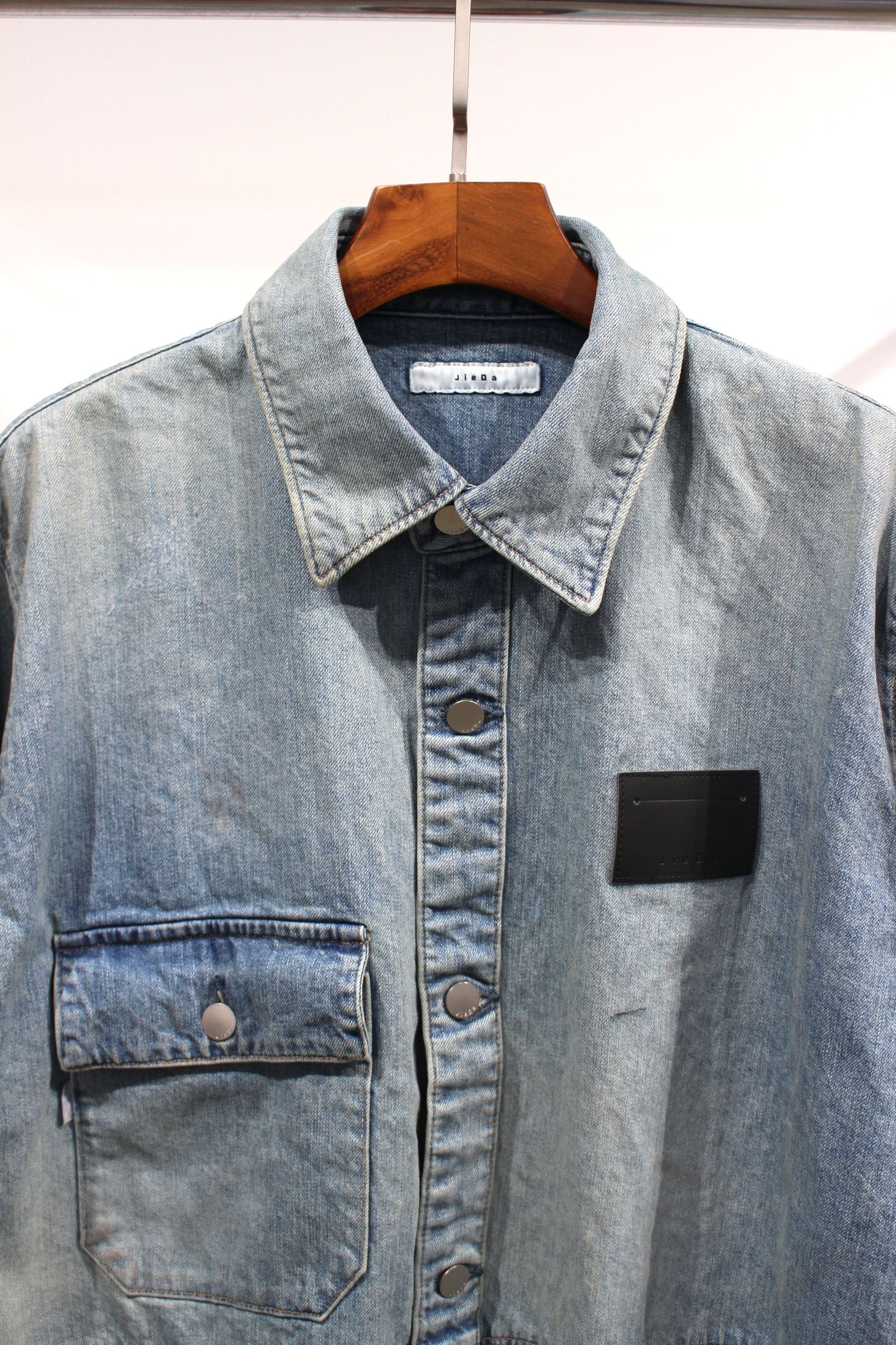 JieDa 23SS DAMAGE OVER DENIM SHIRT デニム-