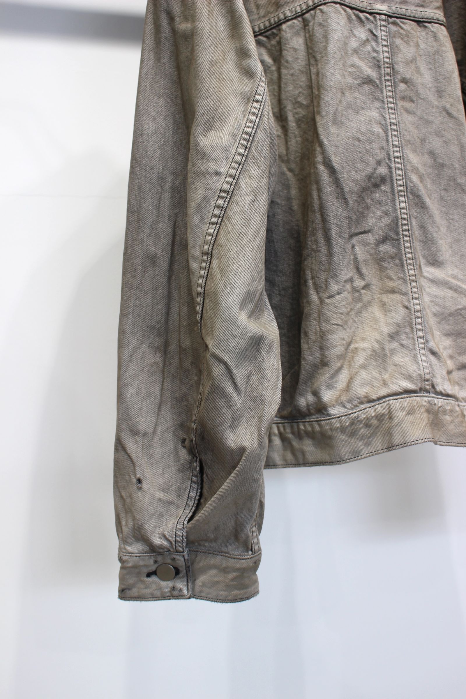 [ラスト1点] AGING DENIM JACKET | BLACK | デニムジャケット
