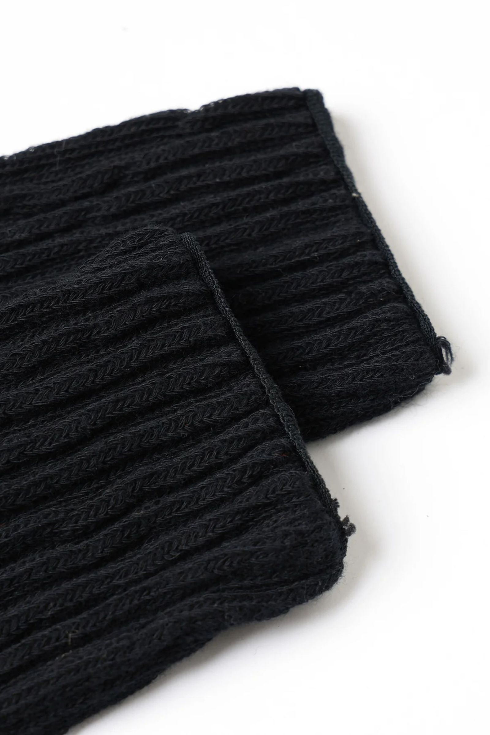 ORGANIC COTTON RIB SOCKS | BLACK | ソックス