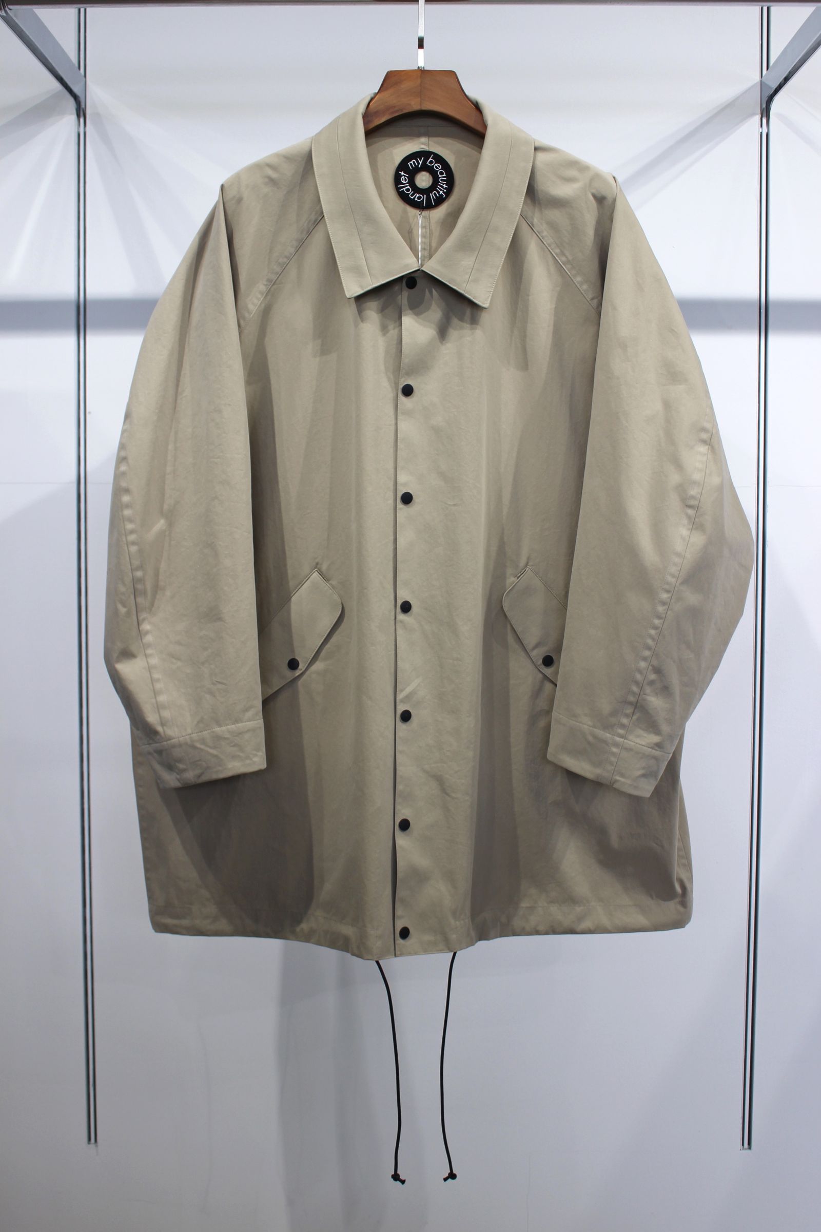 my beautiful landlet - COTTON NYLON BIO HALF COAT/ハーフコート