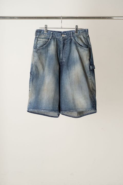 DENIM PAINTER SHORTS | INDIGO | デニムショーツ