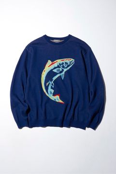 JACQUARD SWEATER LS / THERMO SALMON / CHAOS FISHING CLUB