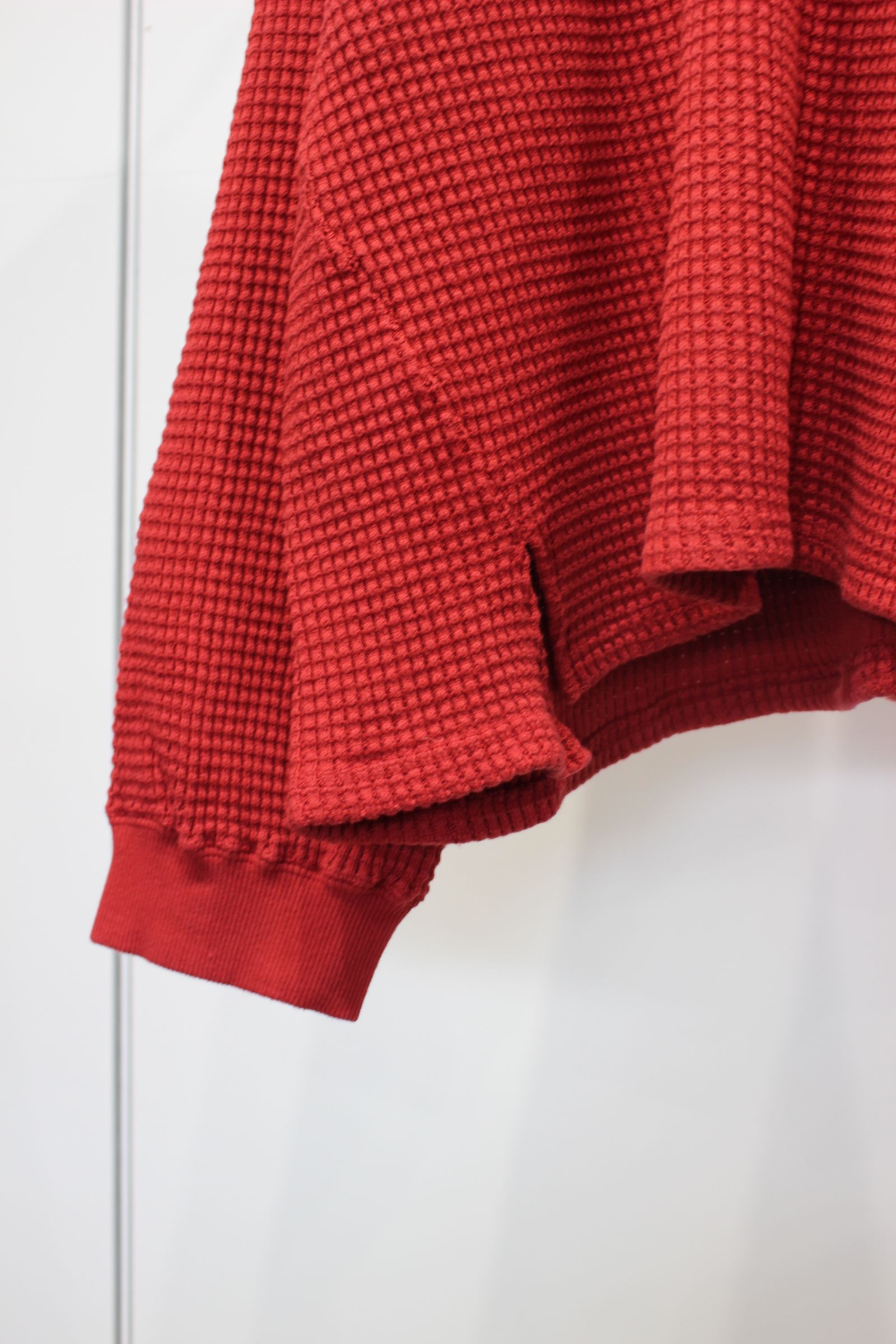 HEAVY WAFFLE OVER LS | RED | ヘビーワッフル