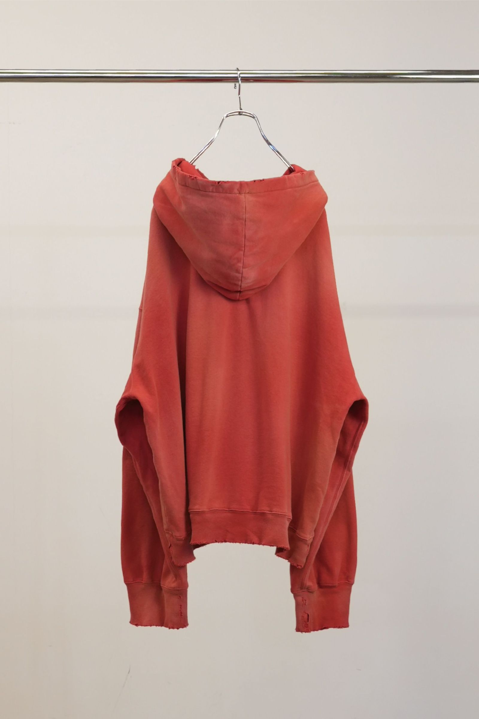 LIGHT LOOP ZIP HOODIE | RED | ジップパーカー