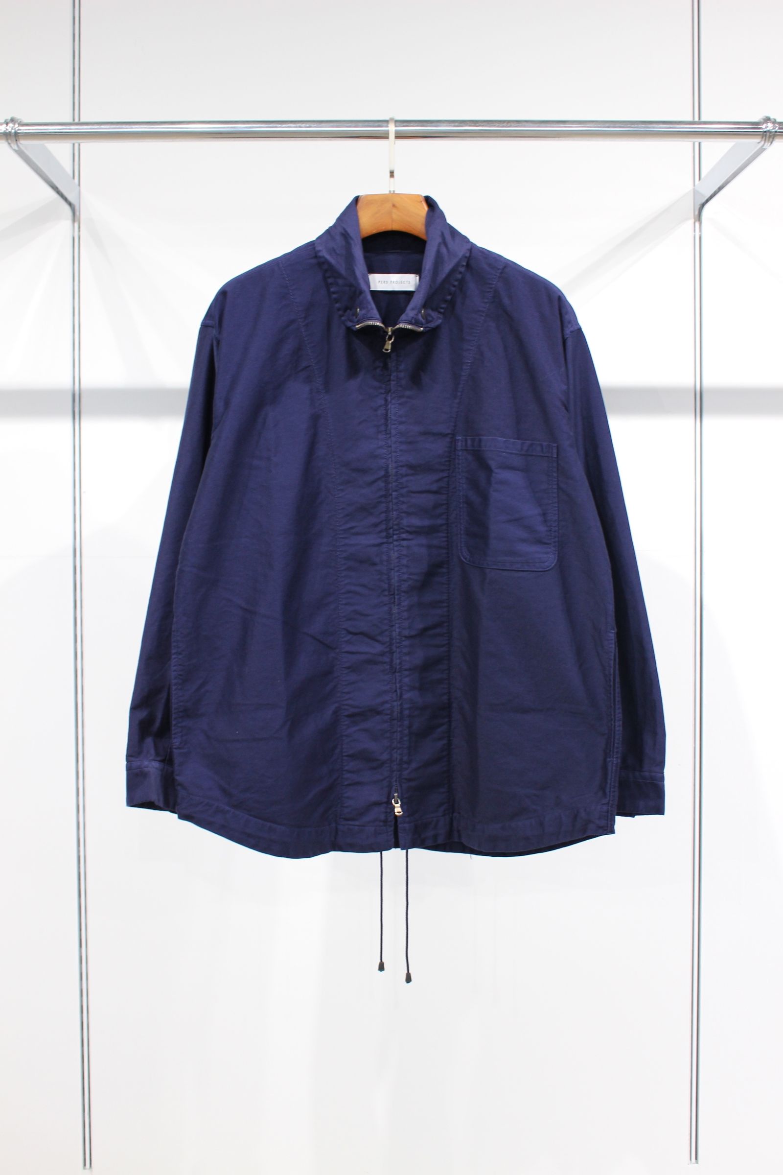 SCHMITT Zip Collar Shircket | BLUE | シャツジャケット