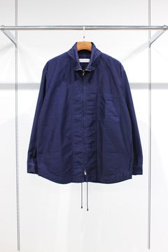 SCHMITT Zip Collar Shircket | BLUE | シャツジャケット