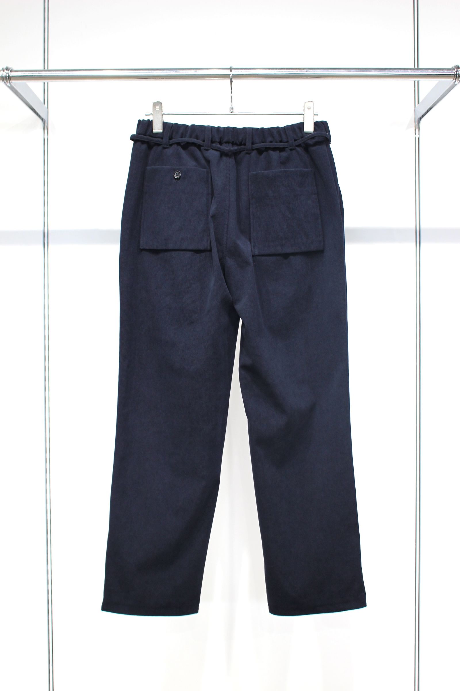 TRICOT CORDUROY PANTS | NAVY | ポリエステルコーデュロイ