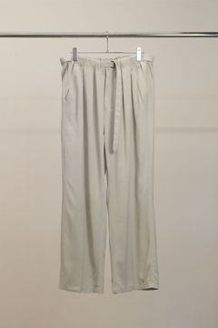 [ラスト1点] VISCOSE BELT-LESS TROUSERS | MINT | スラックス