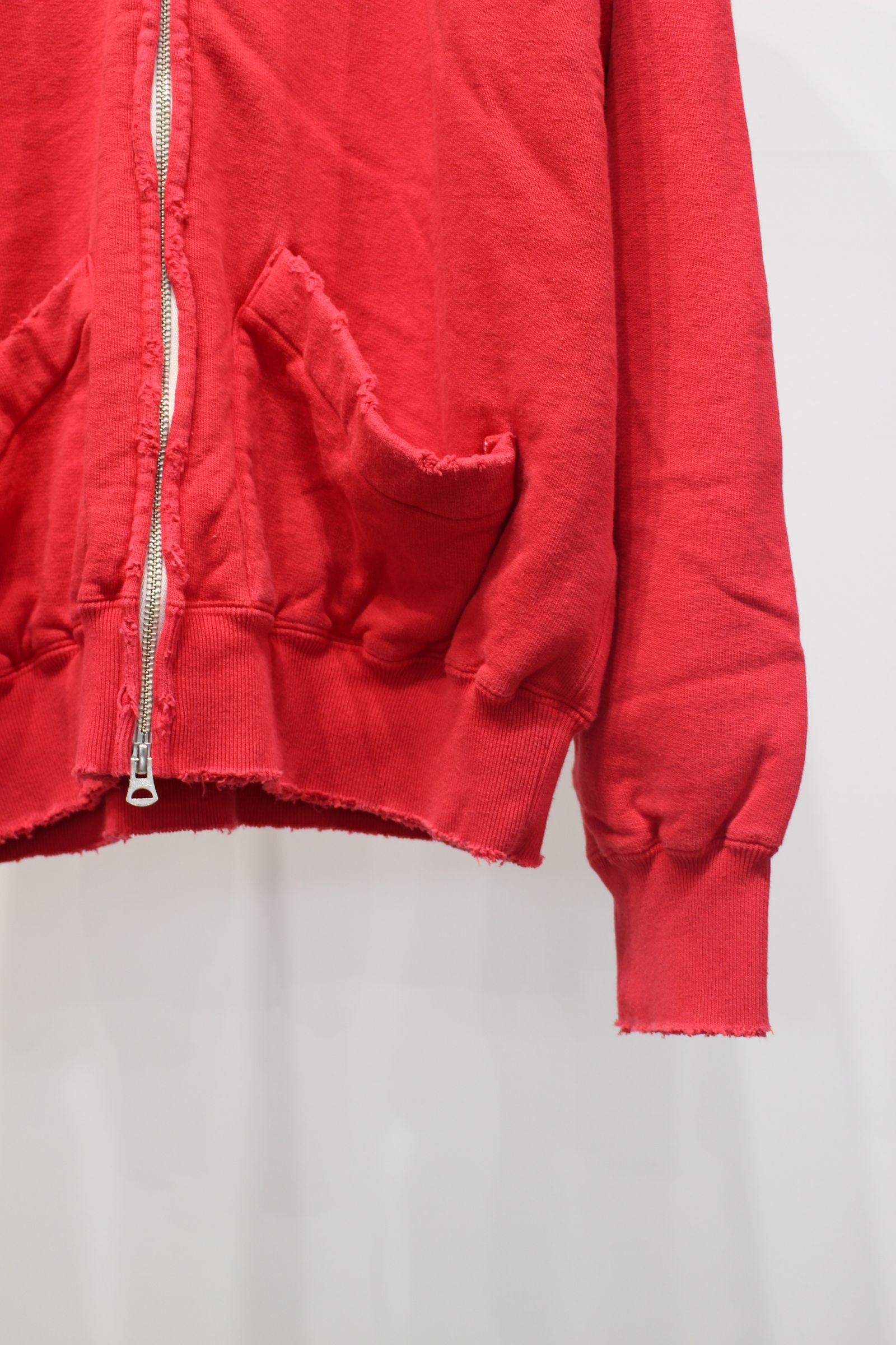 ZIP UP HOODIE | RED | ジップフーディー