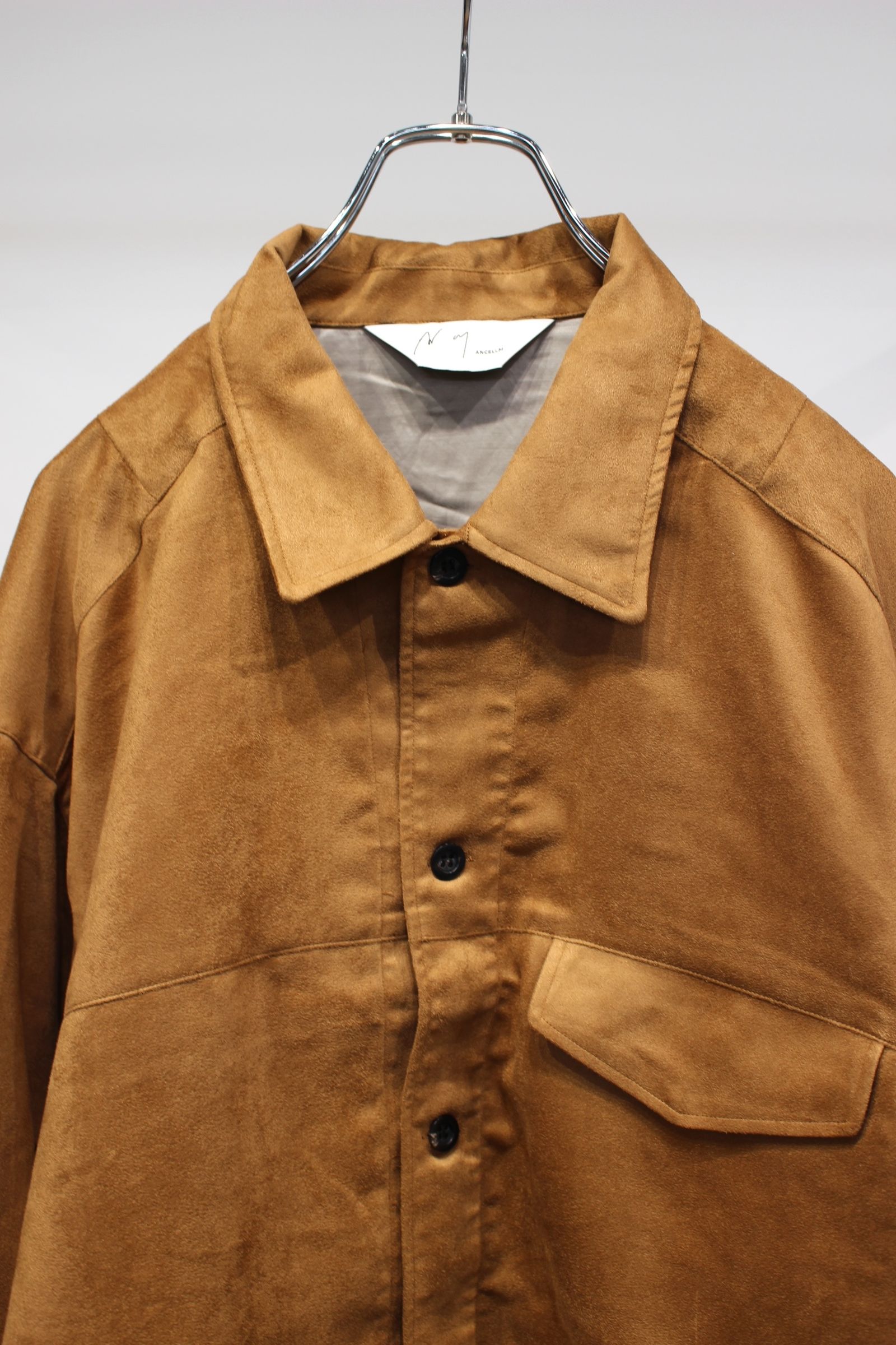 VEGAN SUEDE WORK SHIRT BLOUSON | BROWN | ライトアウター
