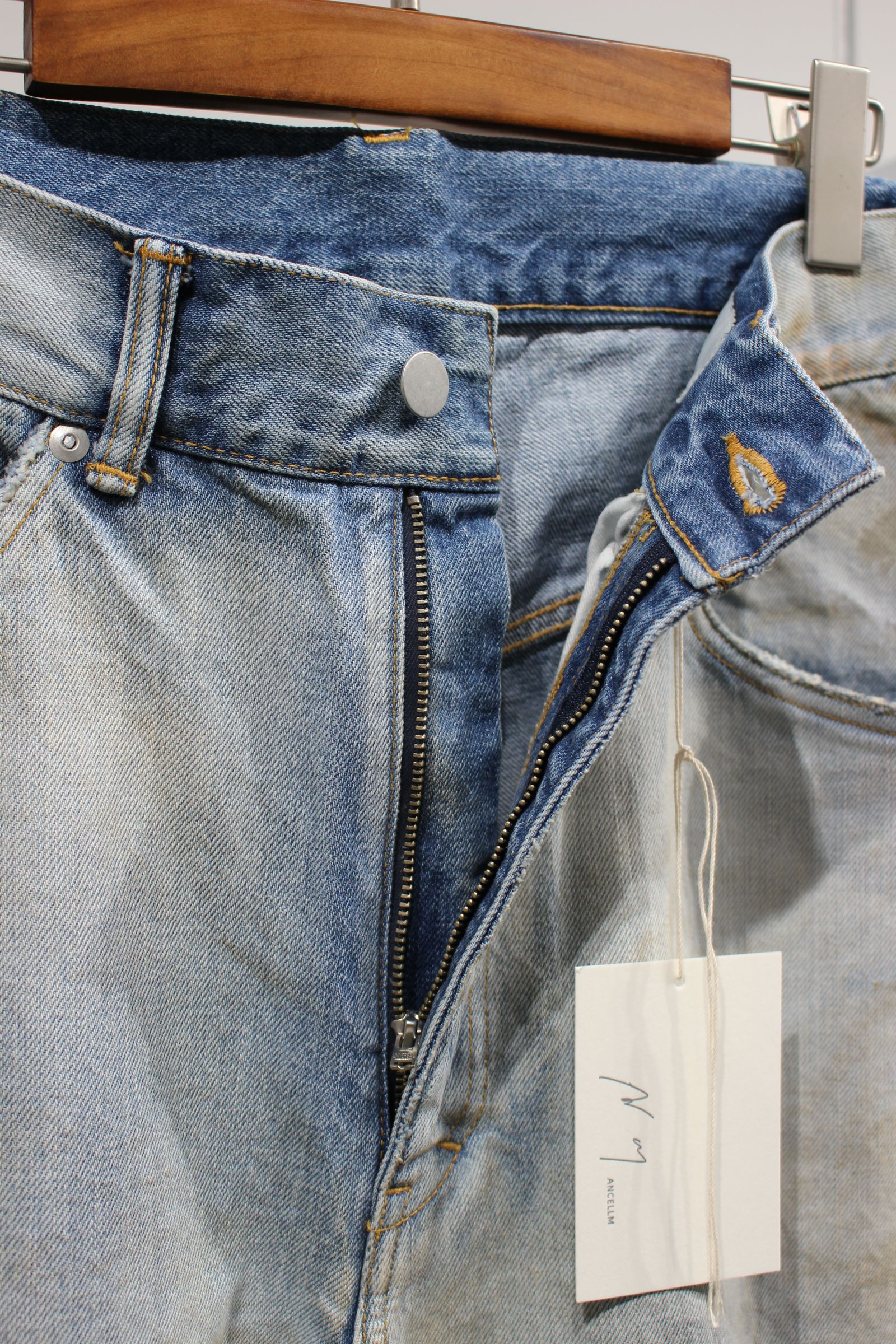SELVEDGE DENIM STRAIGHT 5P PANTS/ INDIGO