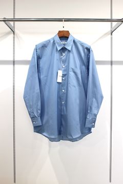 200/2 SUPIMA TWILL REGULAR COLLAR SHIRT/BLUE