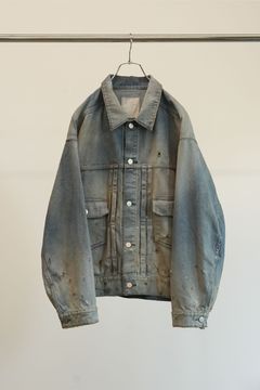 [ラスト1点] AGING DENIM JACKET | L.INDIGO | デニムジャケット