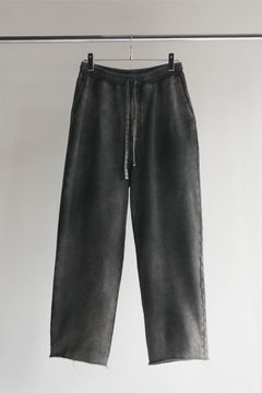 DYED SWEAT PANTS | BLACK | スウェットパンツ