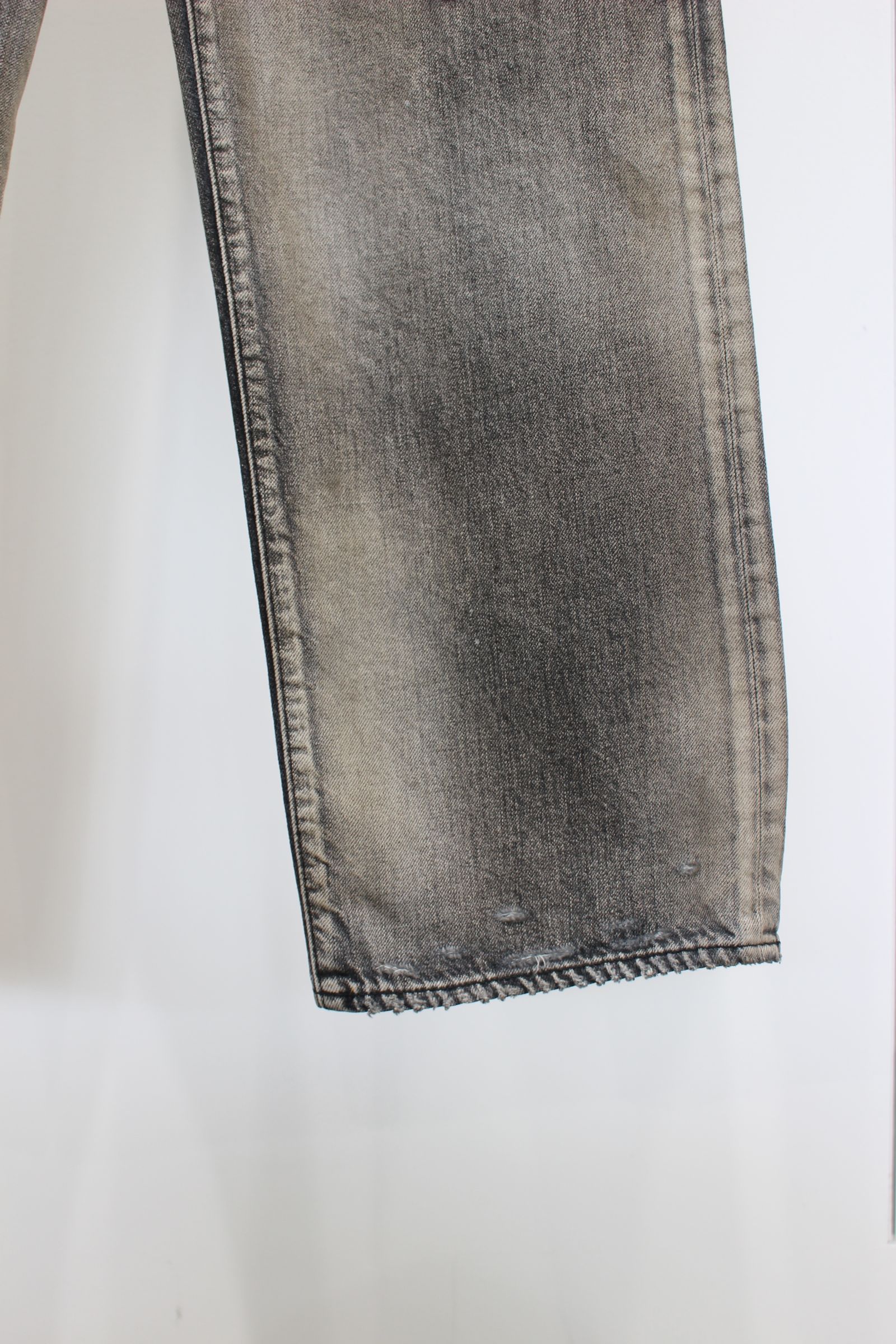 USED STRAIGHT 5P DENIM PANTS | BLACK | デニム