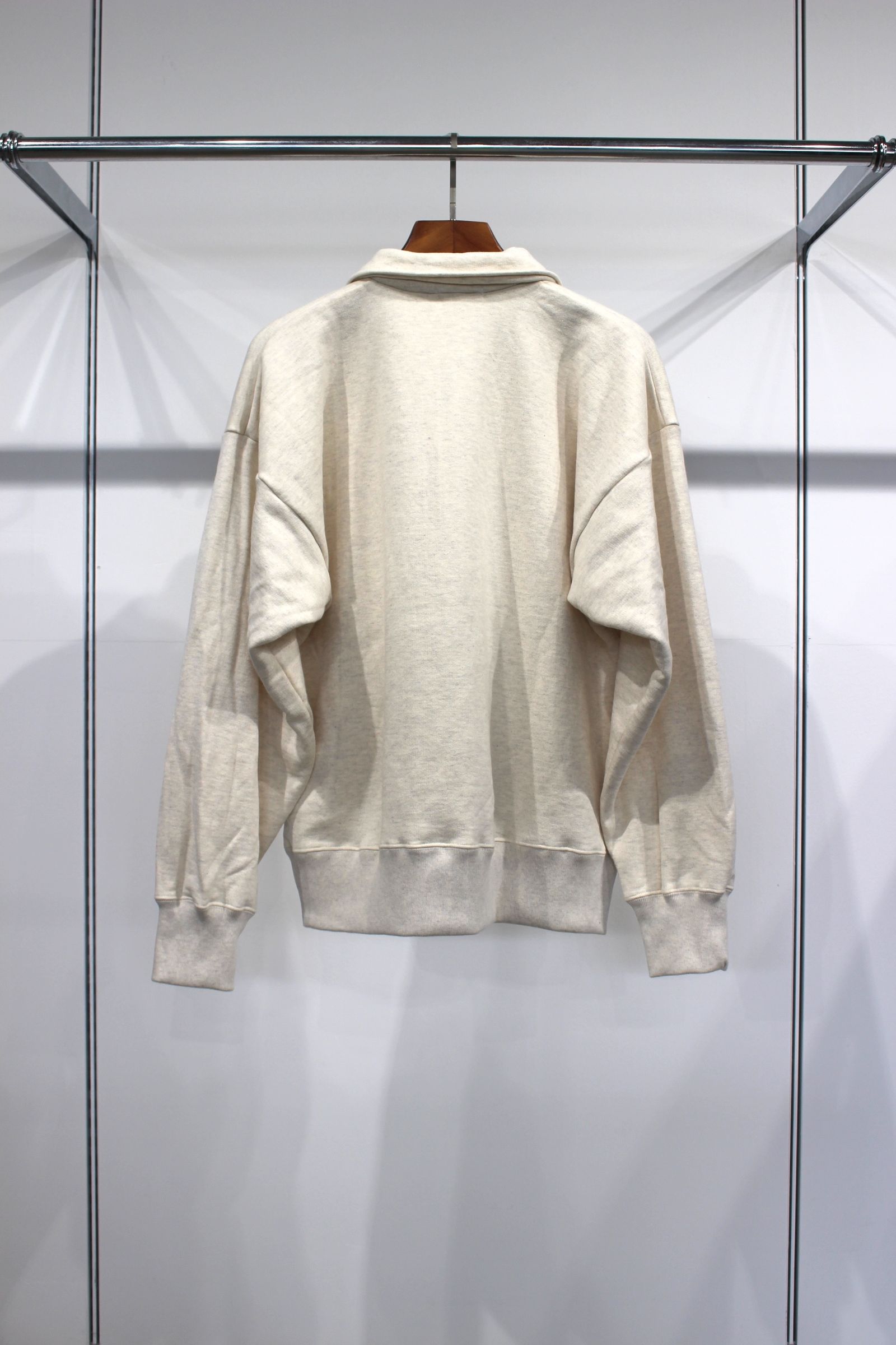 INTERIM - HYPER BIG LOOP WHEEL HALF ZIP COLLAR SWEAT SHIRT INTERIM - HYPER BIG LOOP WHEEL HALF ZIP COLLAR SWEAT SHIRT