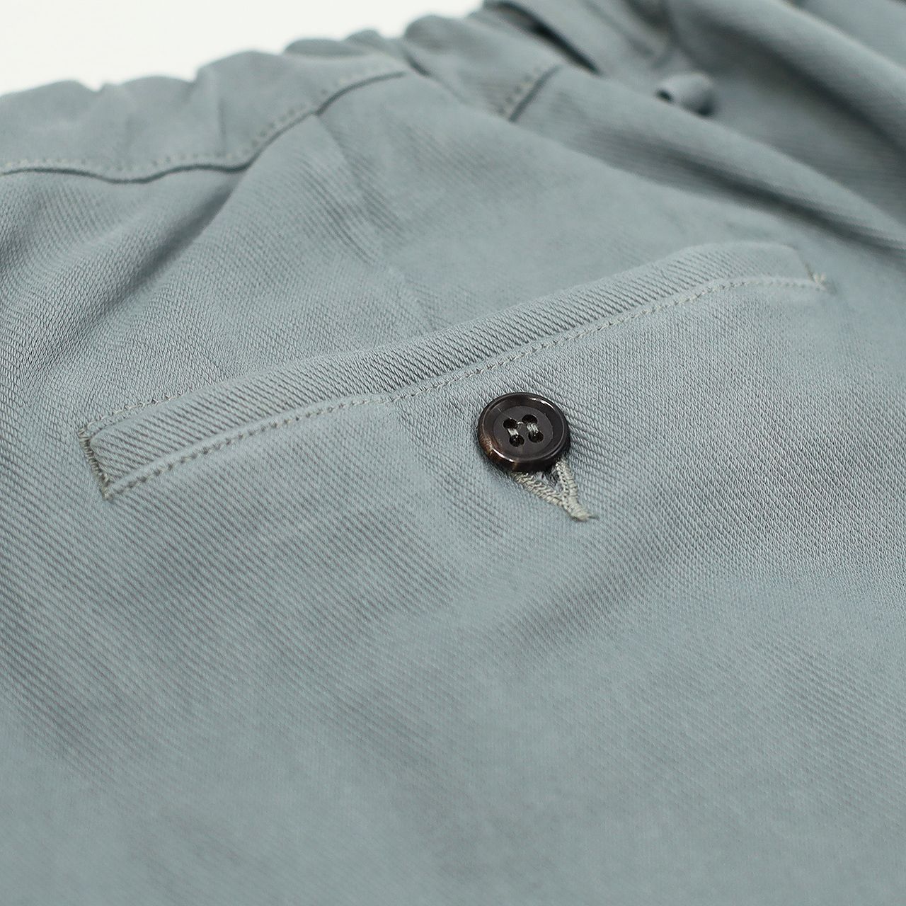 KNIT DENIM 1 TUCK EZ TAPERED SLACKS | STEEL GRAY | ニットデニム