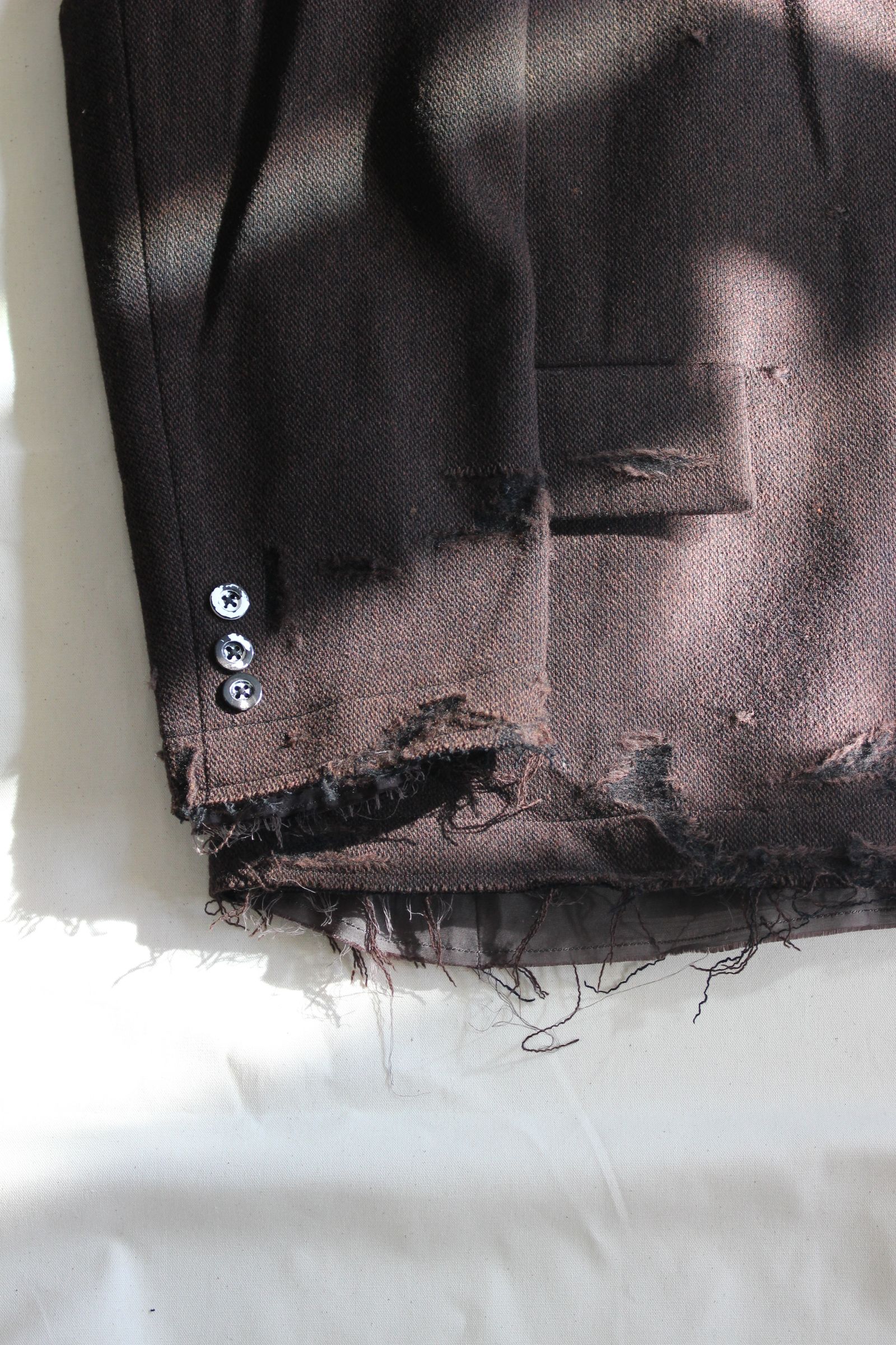 ANCELLM - TWEED CRASH JACKET | BROWN | ジャケット | NapsNote