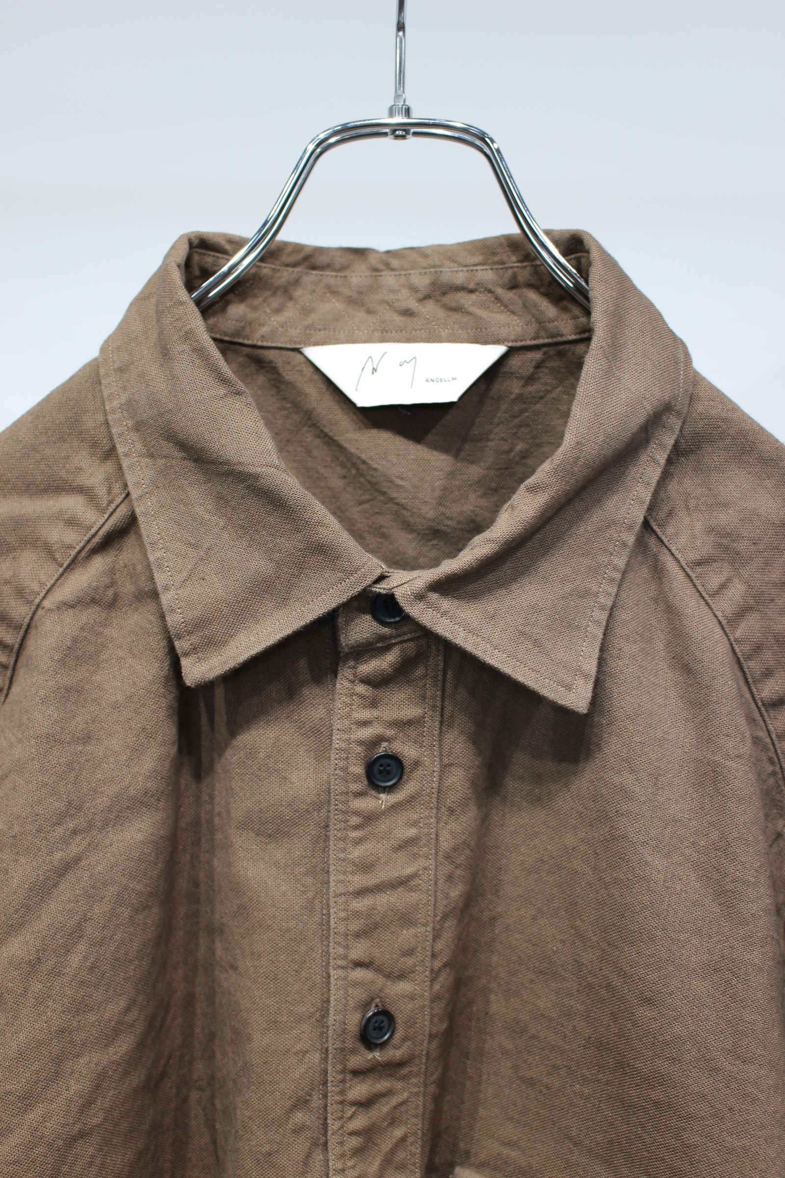 [ラスト1点] L/C NEP FLOWER EMBROIDERY OVER SHIRT | BROWN | オーバーシャツ