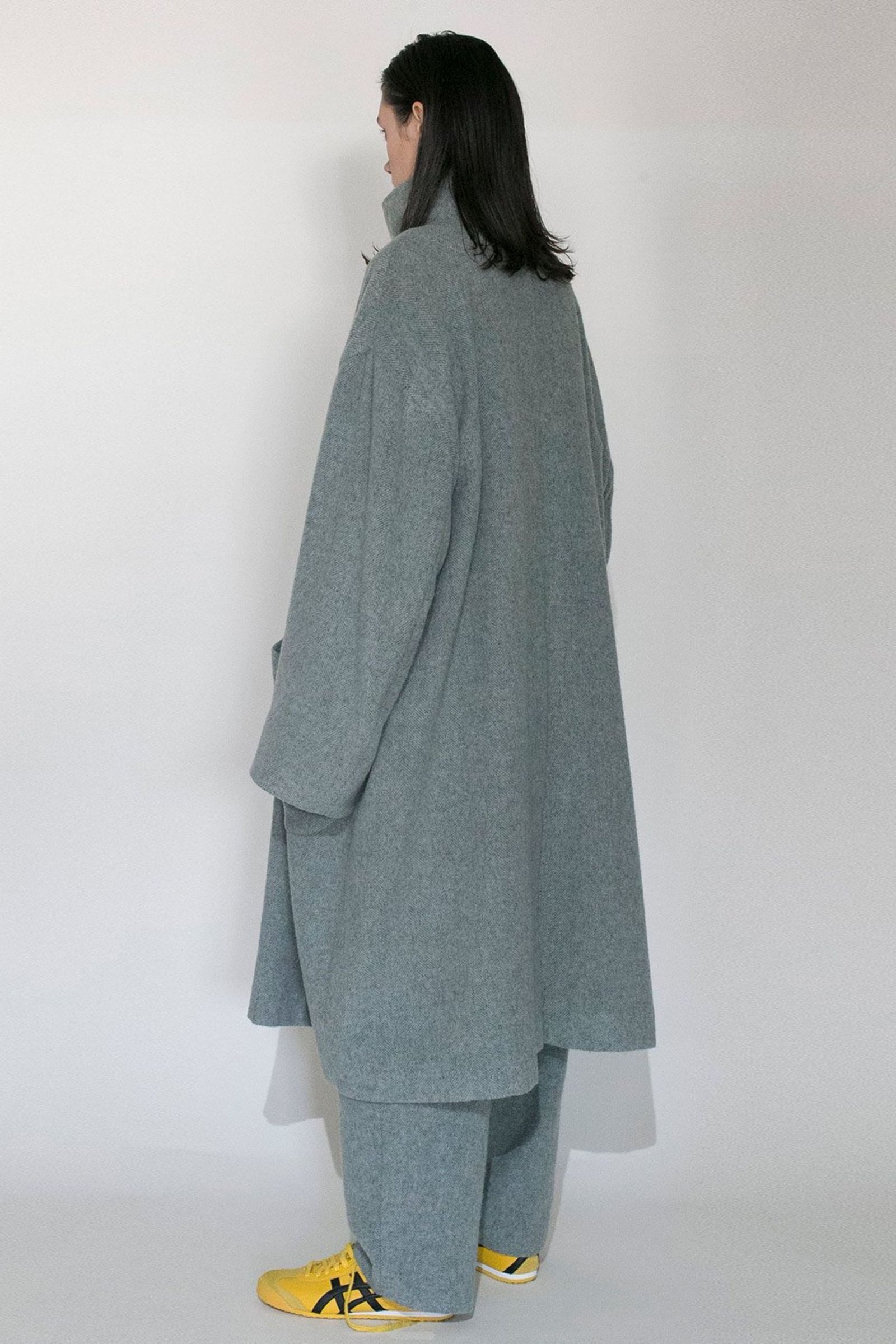 VOAAOV - RECYCLE HERRINGBONE BLANKET Long Coat/ロングコート | NapsNote