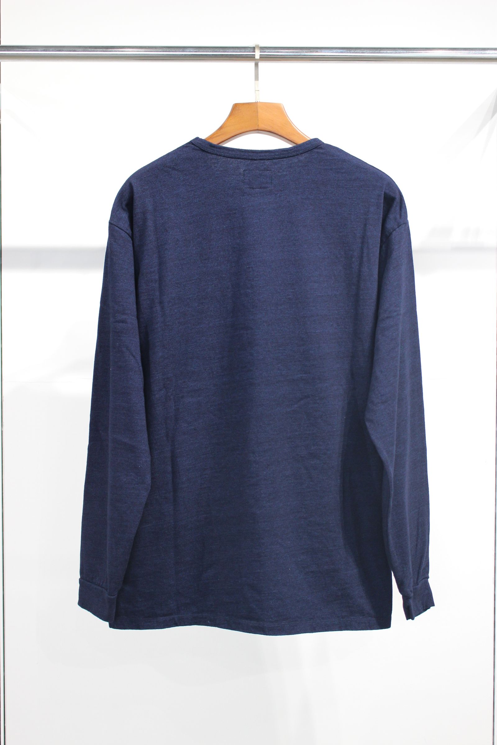 NATURAL INDIGO L/S TEE “ONE WASHED”/ナチュラルインディゴカットソー