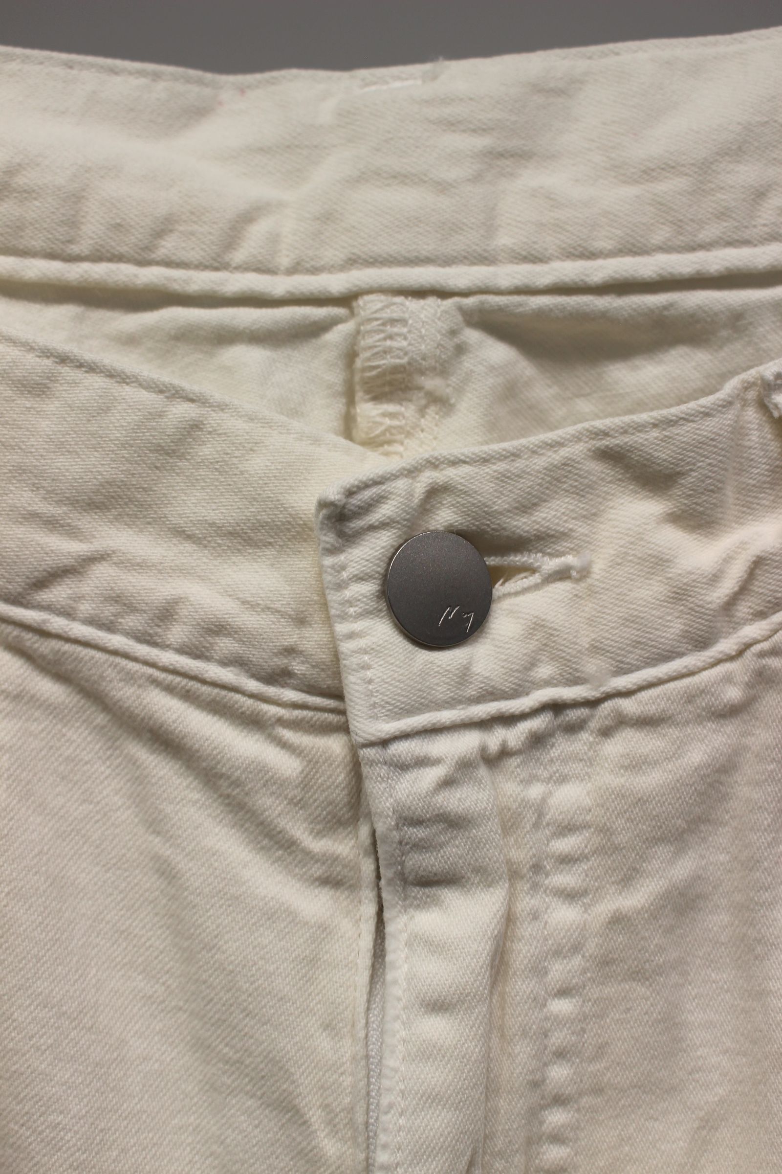 LIGHT OZ WIDE STRAIGHT DENIM PANTS | WHITE | デニム