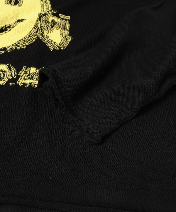[ラスト1点] SMILE OVER KNIT CREW | BLACK | ニット