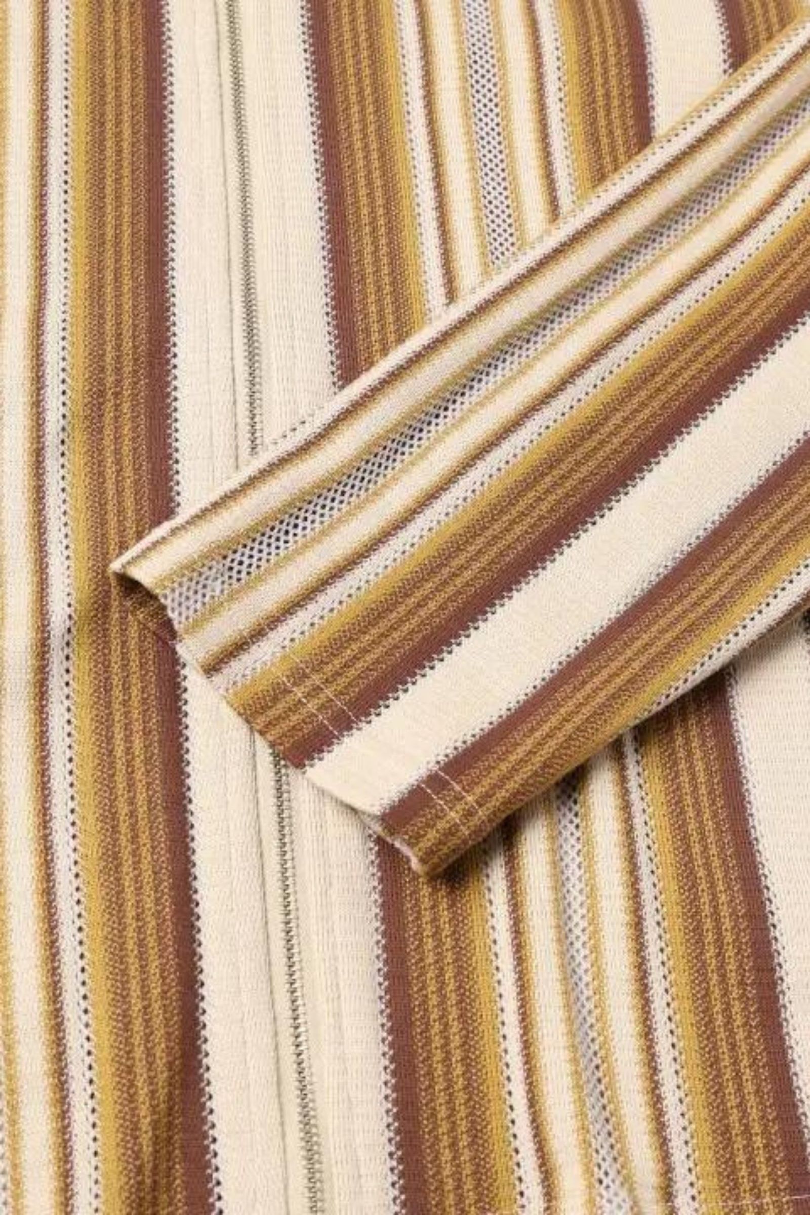 STRIPE SHIRT CARDIGAN/シャツカーディガン/ベージュ