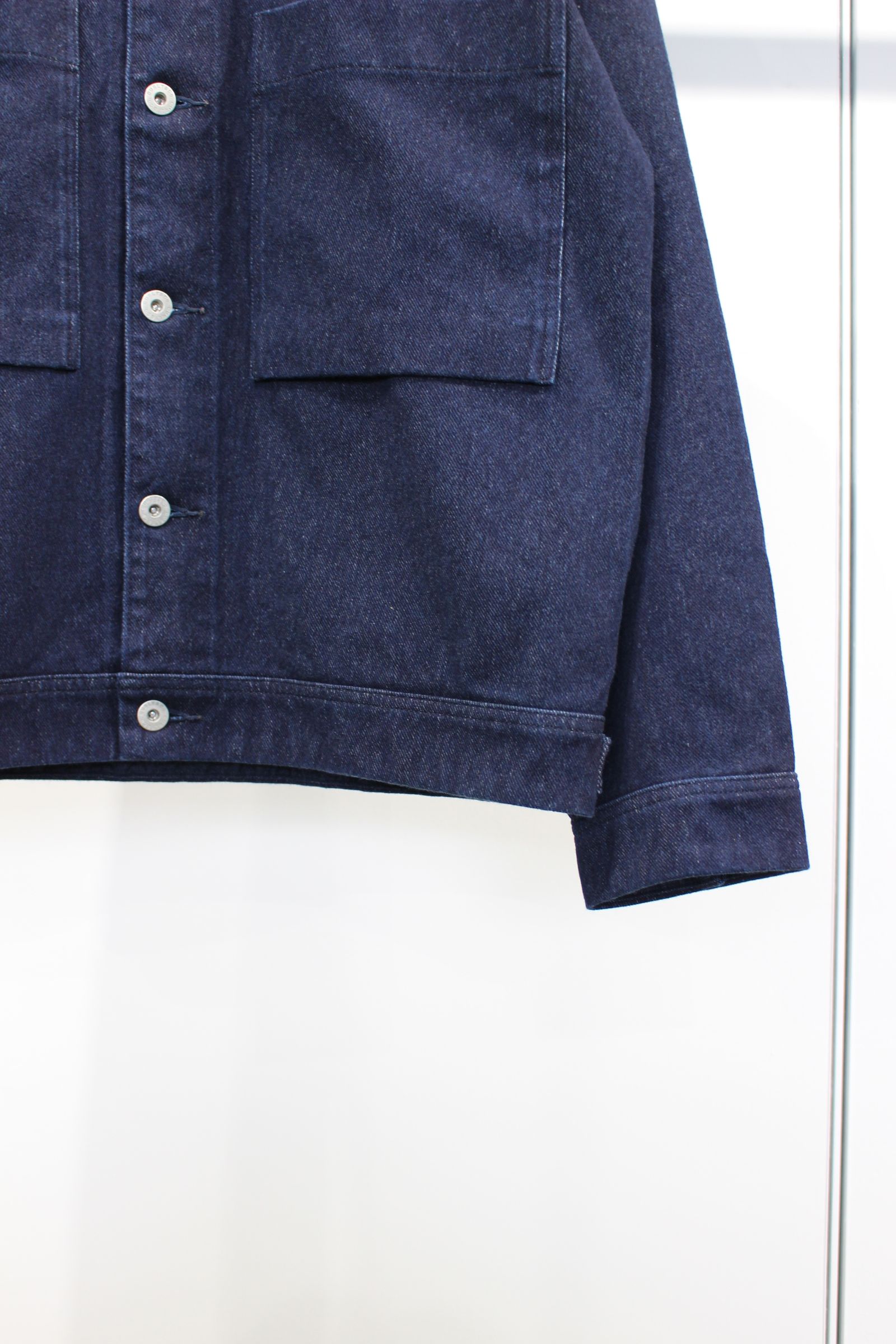 CURLY - INDIGO TRUCKER JACKET -ONE WASHED-/WASHED INDIGO | NapsNote