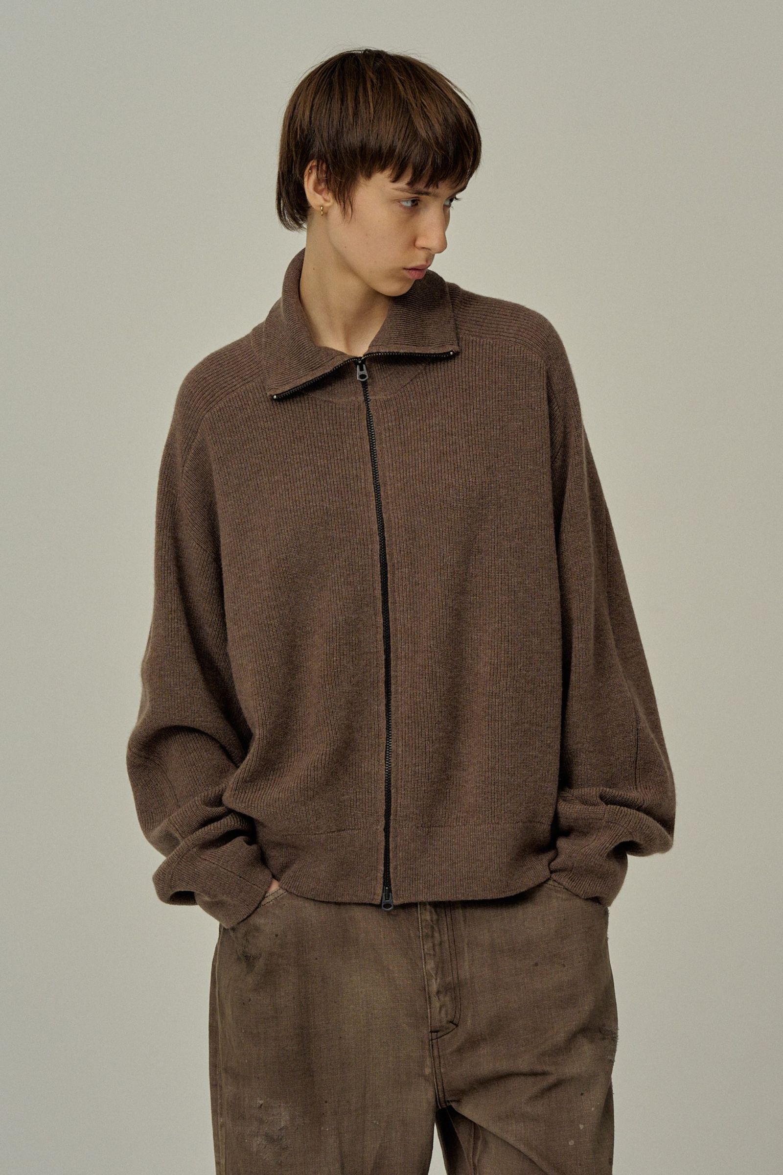 C/W DRIVERS KNIT | BROWN | ドライバーズニット