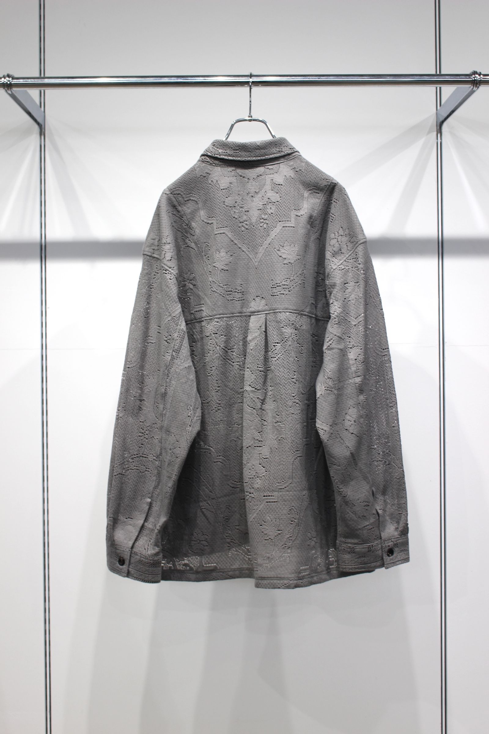 AGING LACE WORK SHIRT | GRAY | シャツ
