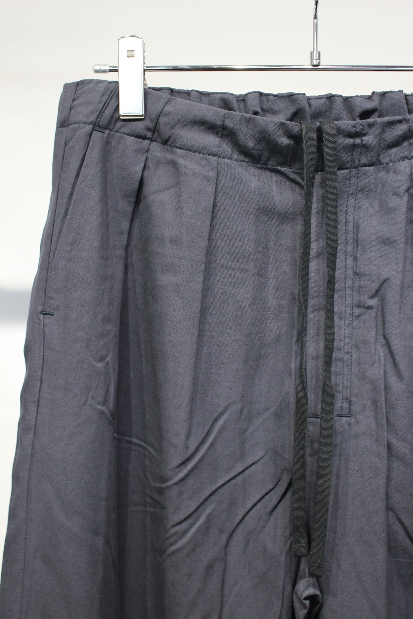 L/C TUCK EASY PANTS | NAVY | イージーパンツ