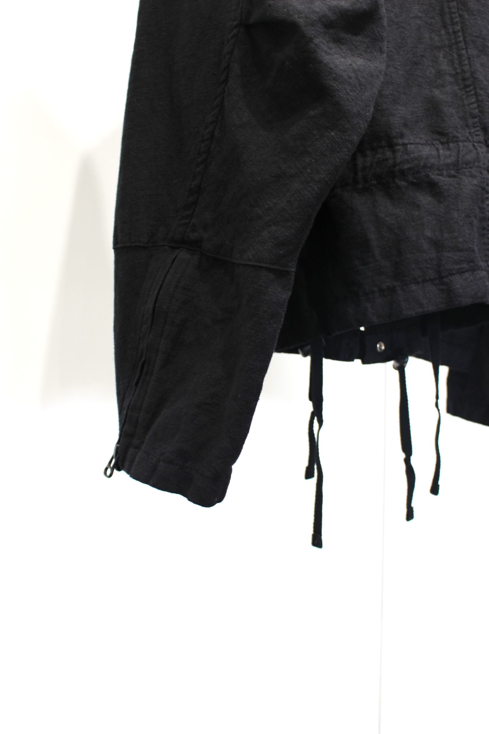 ANCELLM - [ラスト1点] W/L ZIP JACKET | BLACK | ジップ