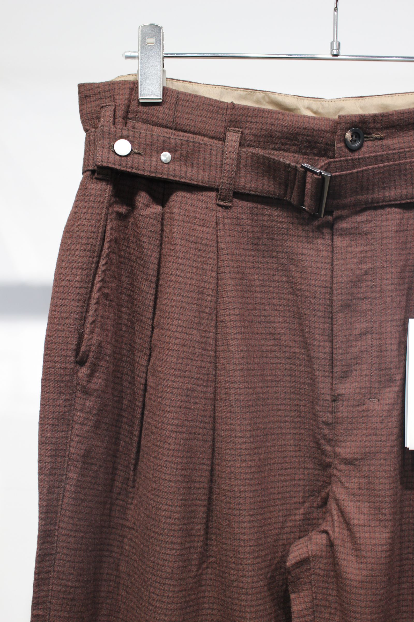 DOUBLE TAILORED JACKET | WOOL BELTED WIDE SLACKS | GRAPH CHECK | セットアップ
