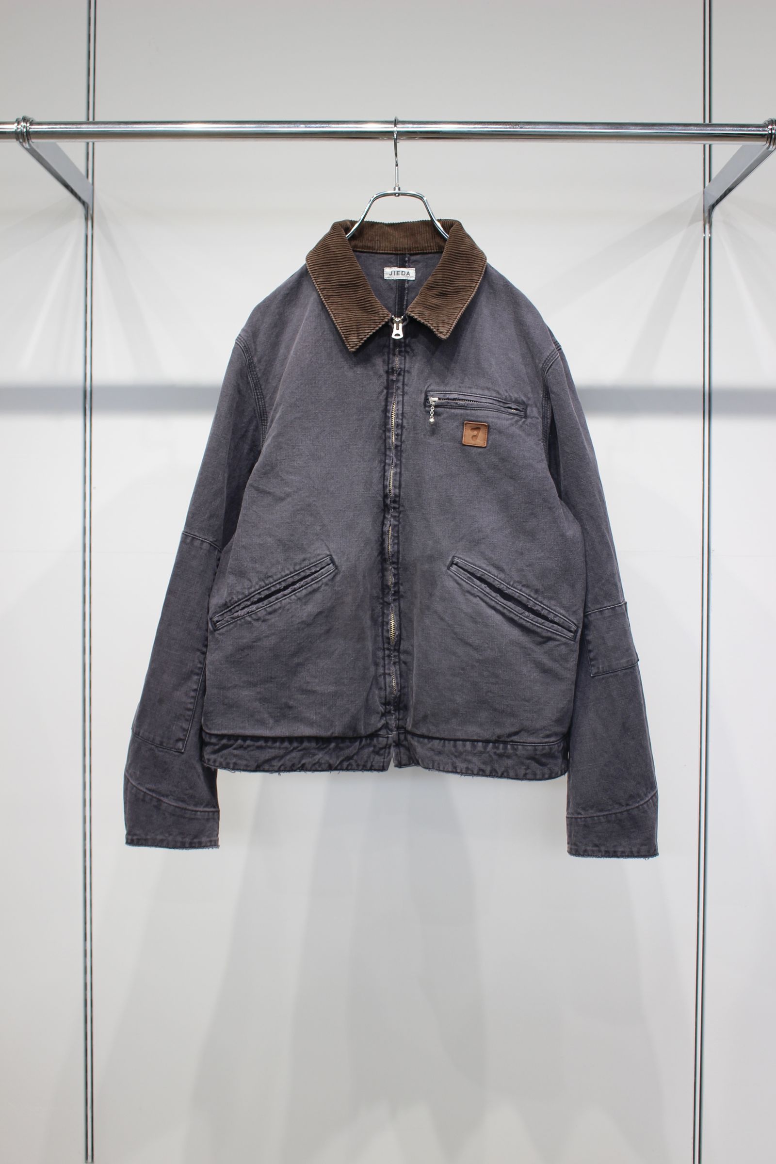 DUCK DAMAGE ZIP JACKET | BLACK | ダックジャケット