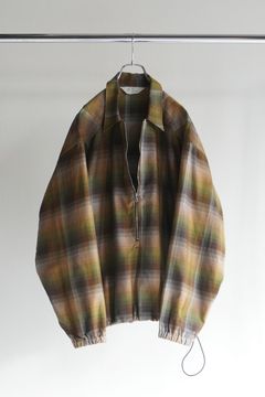 R/C CHECK PULL OVER SHIRT | BROWN GREEN | シャツ