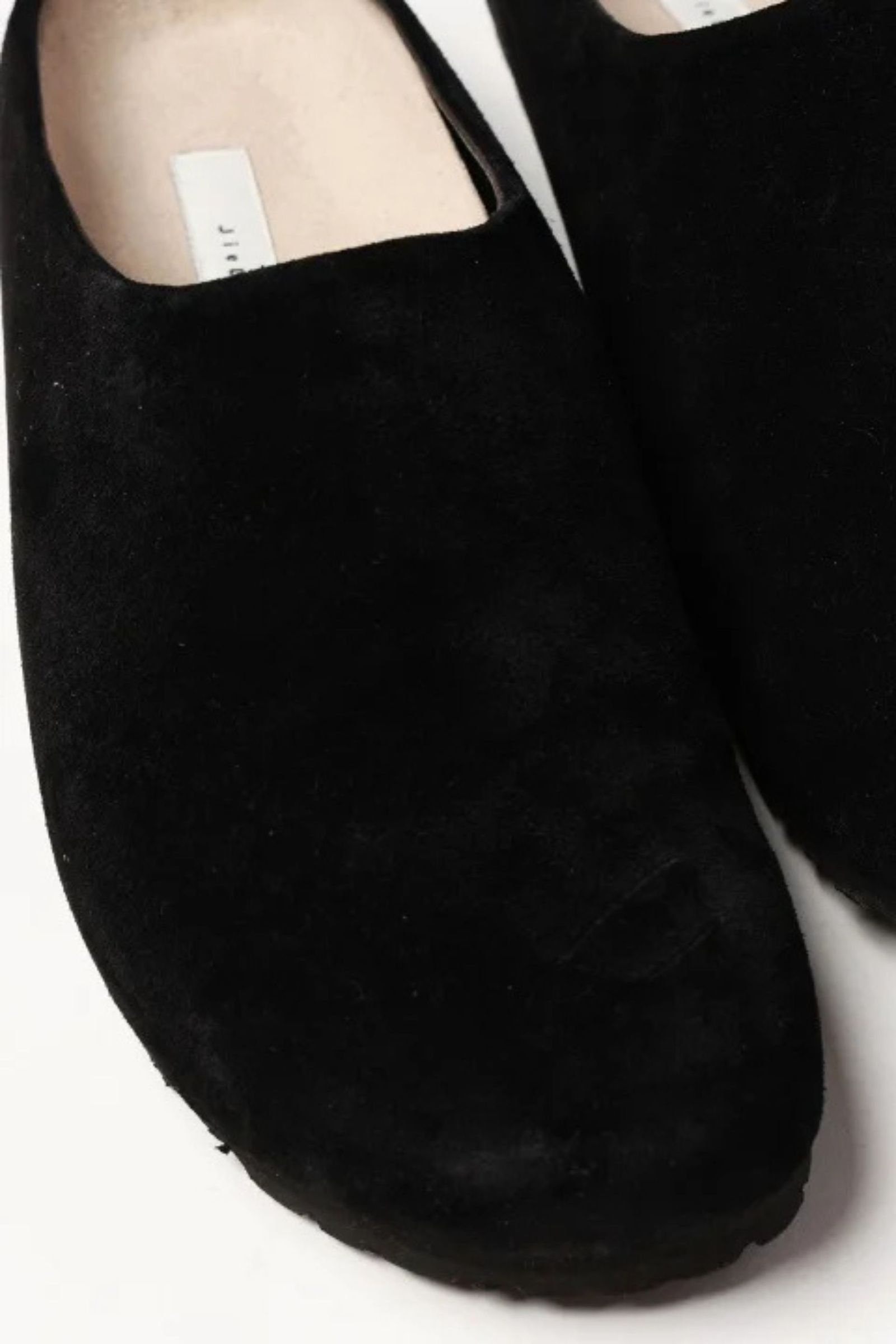 [ラスト1点] SUEDE SABOT | BLACK | シューズ