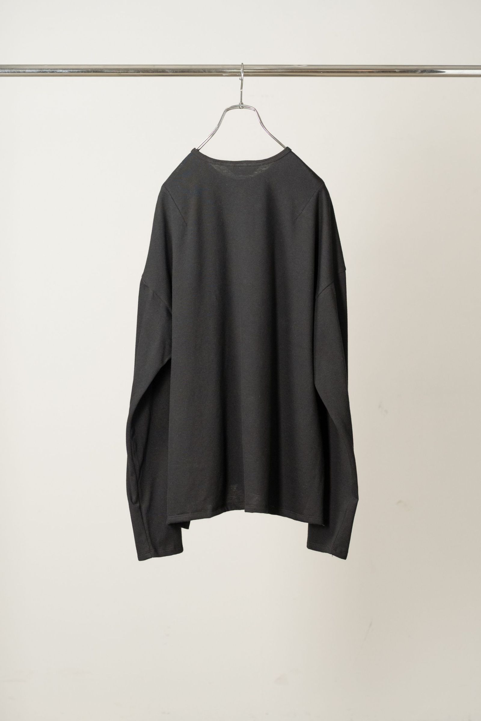 C/R LS T-SHIRT | BLACK | カットソー