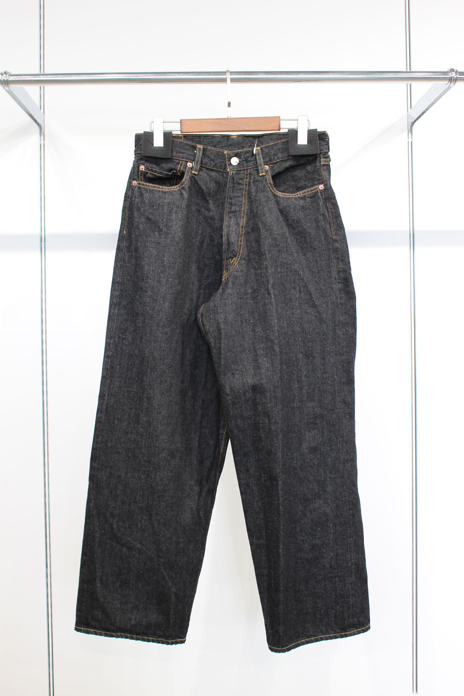 INTÉRIM/インテリム】VINTAGE WASHED NEP DENIM 40s US NAVY M
